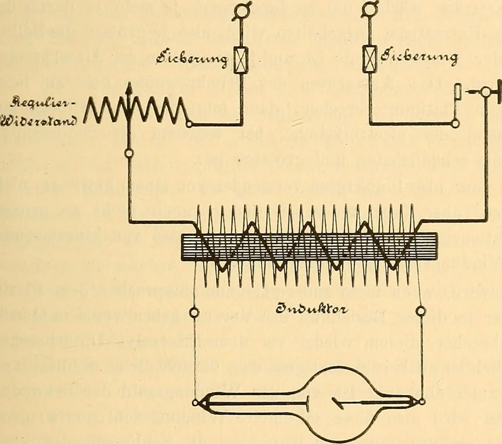 An illustration from Leitfaden des Röntgen-Verfahrens, 1903, leaf 86