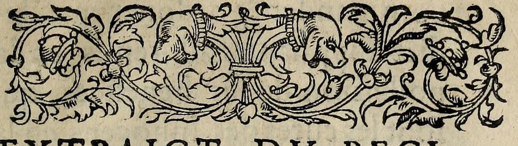 An illustration from Le ivgement donne par le Roy, sur la reintegrande des benefices, resignez par le possesseur d'iceux, estant en extremité de ma ladie. Fraudé par son resignataire contre sa promesse., 1558, leaf 7