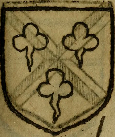 An illustration from Le jardin d'armoiries : contenant les armes de plusieurs nobles royaumes & maisons de Germanie Inferieure: oeuvre autant nouveau, que proufitable à tous amateurs du noble exercice d'armes. Den boomagert der wapenen, inhoudende wapenen van vele edele huysen van dese Nederlanden, en andere onliggende .., 1567, leaf 116