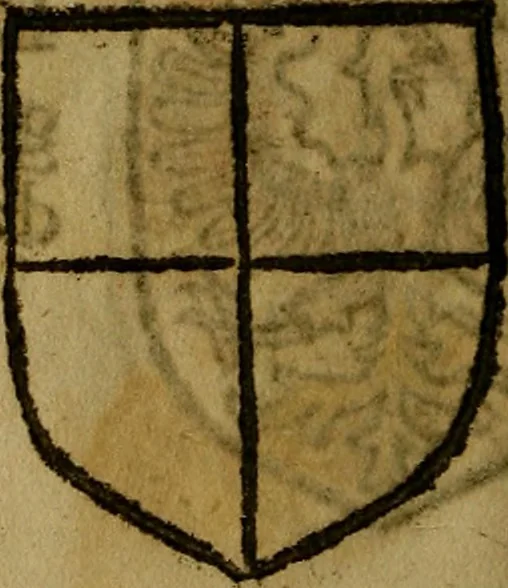 An illustration from Le jardin d'armoiries : contenant les armes de plusieurs nobles royaumes & maisons de Germanie Inferieure: oeuvre autant nouveau, que proufitable à tous amateurs du noble exercice d'armes. Den boomagert der wapenen, inhoudende wapenen van vele edele huysen van dese Nederlanden, en andere onliggende .., 1567, leaf 135