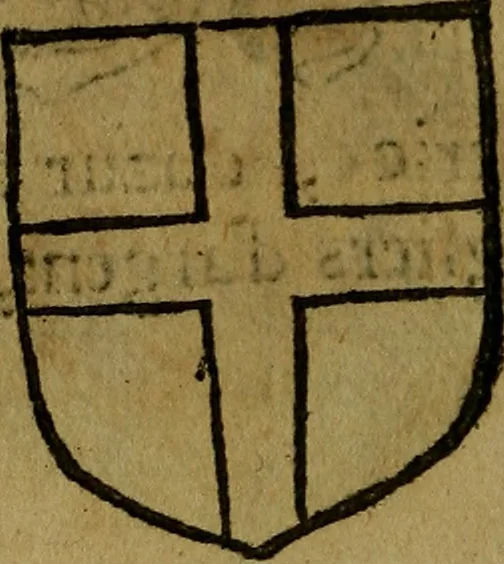 An illustration from Le jardin d'armoiries : contenant les armes de plusieurs nobles royaumes & maisons de Germanie Inferieure: oeuvre autant nouveau, que proufitable à tous amateurs du noble exercice d'armes. Den boomagert der wapenen, inhoudende wapenen van vele edele huysen van dese Nederlanden, en andere onliggende .., 1567, leaf 137