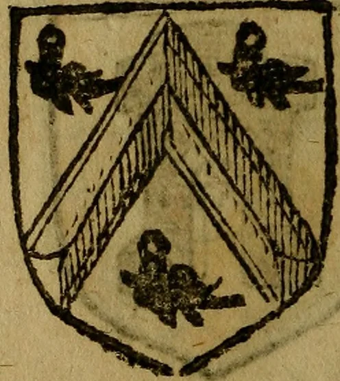 An illustration from Le jardin d'armoiries : contenant les armes de plusieurs nobles royaumes & maisons de Germanie Inferieure: oeuvre autant nouveau, que proufitable à tous amateurs du noble exercice d'armes. Den boomagert der wapenen, inhoudende wapenen van vele edele huysen van dese Nederlanden, en andere onliggende .., 1567, leaf 139