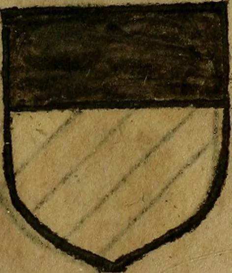 An illustration from Le jardin d'armoiries : contenant les armes de plusieurs nobles royaumes & maisons de Germanie Inferieure: oeuvre autant nouveau, que proufitable à tous amateurs du noble exercice d'armes. Den boomagert der wapenen, inhoudende wapenen van vele edele huysen van dese Nederlanden, en andere onliggende .., 1567, leaf 152