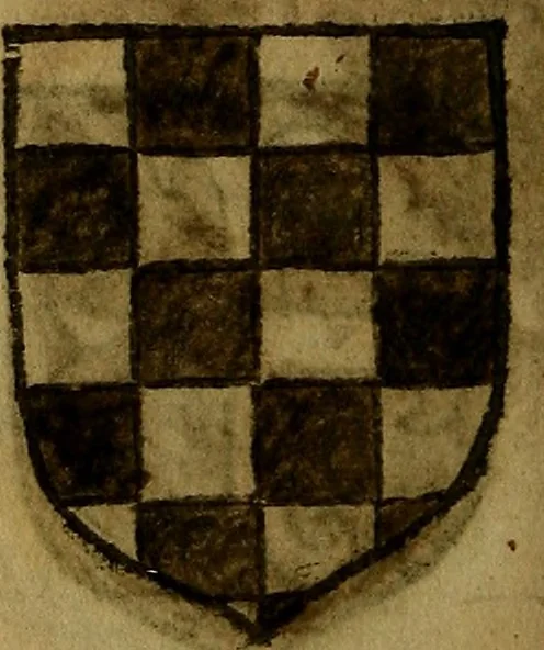 An illustration from Le jardin d'armoiries : contenant les armes de plusieurs nobles royaumes & maisons de Germanie Inferieure: oeuvre autant nouveau, que proufitable à tous amateurs du noble exercice d'armes. Den boomagert der wapenen, inhoudende wapenen van vele edele huysen van dese Nederlanden, en andere onliggende .., 1567, leaf 159