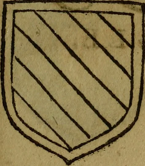 An illustration from Le jardin d'armoiries : contenant les armes de plusieurs nobles royaumes & maisons de Germanie Inferieure: oeuvre autant nouveau, que proufitable à tous amateurs du noble exercice d'armes. Den boomagert der wapenen, inhoudende wapenen van vele edele huysen van dese Nederlanden, en andere onliggende .., 1567, leaf 212
