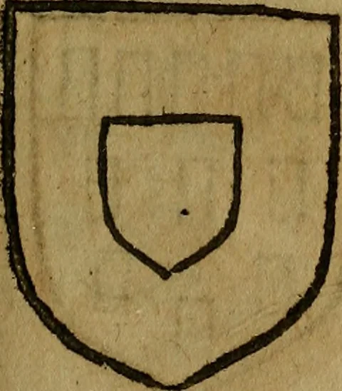 An illustration from Le jardin d'armoiries : contenant les armes de plusieurs nobles royaumes & maisons de Germanie Inferieure: oeuvre autant nouveau, que proufitable à tous amateurs du noble exercice d'armes. Den boomagert der wapenen, inhoudende wapenen van vele edele huysen van dese Nederlanden, en andere onliggende .., 1567, leaf 220