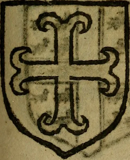 An illustration from Le jardin d'armoiries : contenant les armes de plusieurs nobles royaumes & maisons de Germanie Inferieure: oeuvre autant nouveau, que proufitable à tous amateurs du noble exercice d'armes. Den boomagert der wapenen, inhoudende wapenen van vele edele huysen van dese Nederlanden, en andere onliggende .., 1567, leaf 230