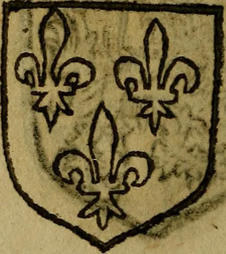 An illustration from Le jardin d'armoiries : contenant les armes de plusieurs nobles royaumes & maisons de Germanie Inferieure: oeuvre autant nouveau, que proufitable à tous amateurs du noble exercice d'armes. Den boomagert der wapenen, inhoudende wapenen van vele edele huysen van dese Nederlanden, en andere onliggende .., 1567, leaf 233