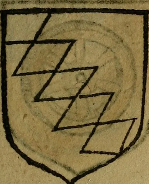 An illustration from Le jardin d'armoiries : contenant les armes de plusieurs nobles royaumes & maisons de Germanie Inferieure: oeuvre autant nouveau, que proufitable à tous amateurs du noble exercice d'armes. Den boomagert der wapenen, inhoudende wapenen van vele edele huysen van dese Nederlanden, en andere onliggende .., 1567, leaf 234