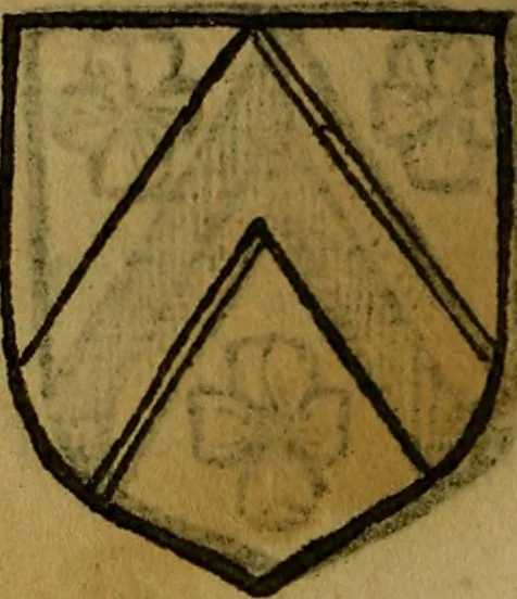 An illustration from Le jardin d'armoiries : contenant les armes de plusieurs nobles royaumes & maisons de Germanie Inferieure: oeuvre autant nouveau, que proufitable à tous amateurs du noble exercice d'armes. Den boomagert der wapenen, inhoudende wapenen van vele edele huysen van dese Nederlanden, en andere onliggende .., 1567, leaf 267