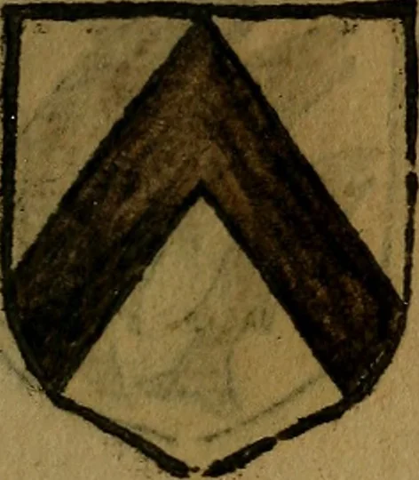An illustration from Le jardin d'armoiries : contenant les armes de plusieurs nobles royaumes & maisons de Germanie Inferieure: oeuvre autant nouveau, que proufitable à tous amateurs du noble exercice d'armes. Den boomagert der wapenen, inhoudende wapenen van vele edele huysen van dese Nederlanden, en andere onliggende .., 1567, leaf 282