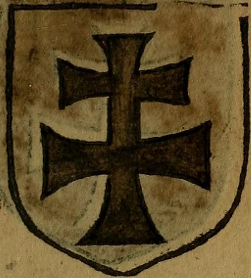 An illustration from Le jardin d'armoiries : contenant les armes de plusieurs nobles royaumes & maisons de Germanie Inferieure: oeuvre autant nouveau, que proufitable à tous amateurs du noble exercice d'armes. Den boomagert der wapenen, inhoudende wapenen van vele edele huysen van dese Nederlanden, en andere onliggende .., 1567, leaf 284