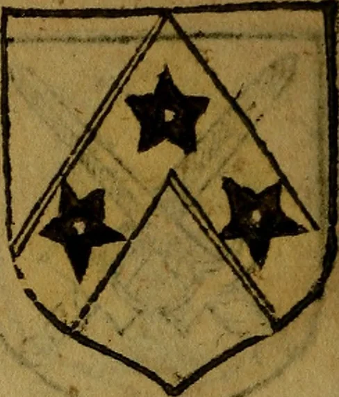 An illustration from Le jardin d'armoiries : contenant les armes de plusieurs nobles royaumes & maisons de Germanie Inferieure: oeuvre autant nouveau, que proufitable à tous amateurs du noble exercice d'armes. Den boomagert der wapenen, inhoudende wapenen van vele edele huysen van dese Nederlanden, en andere onliggende .., 1567, leaf 285