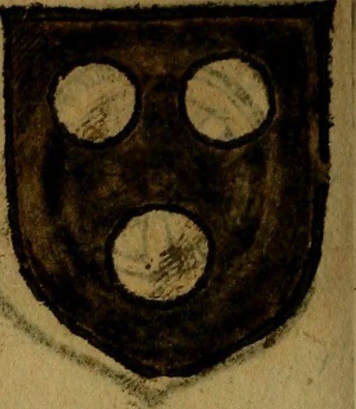 An illustration from Le jardin d'armoiries : contenant les armes de plusieurs nobles royaumes & maisons de Germanie Inferieure: oeuvre autant nouveau, que proufitable à tous amateurs du noble exercice d'armes. Den boomagert der wapenen, inhoudende wapenen van vele edele huysen van dese Nederlanden, en andere onliggende .., 1567, leaf 287