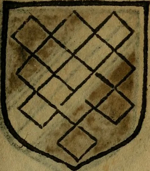 An illustration from Le jardin d'armoiries : contenant les armes de plusieurs nobles royaumes & maisons de Germanie Inferieure: oeuvre autant nouveau, que proufitable à tous amateurs du noble exercice d'armes. Den boomagert der wapenen, inhoudende wapenen van vele edele huysen van dese Nederlanden, en andere onliggende .., 1567, leaf 288