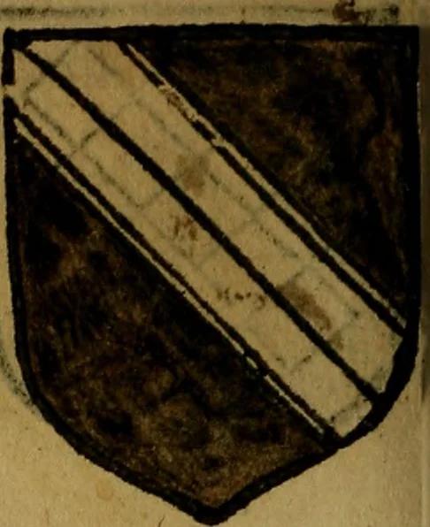 An illustration from Le jardin d'armoiries : contenant les armes de plusieurs nobles royaumes & maisons de Germanie Inferieure: oeuvre autant nouveau, que proufitable à tous amateurs du noble exercice d'armes. Den boomagert der wapenen, inhoudende wapenen van vele edele huysen van dese Nederlanden, en andere onliggende .., 1567, leaf 289