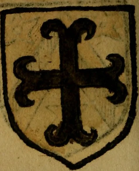 An illustration from Le jardin d'armoiries : contenant les armes de plusieurs nobles royaumes & maisons de Germanie Inferieure: oeuvre autant nouveau, que proufitable à tous amateurs du noble exercice d'armes. Den boomagert der wapenen, inhoudende wapenen van vele edele huysen van dese Nederlanden, en andere onliggende .., 1567, leaf 291