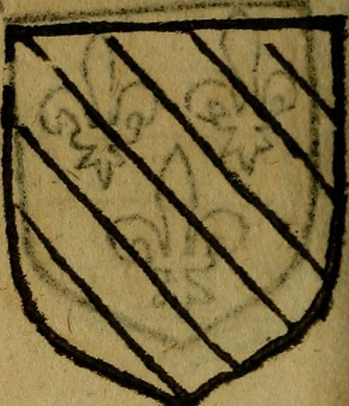 An illustration from Le jardin d'armoiries : contenant les armes de plusieurs nobles royaumes & maisons de Germanie Inferieure: oeuvre autant nouveau, que proufitable à tous amateurs du noble exercice d'armes. Den boomagert der wapenen, inhoudende wapenen van vele edele huysen van dese Nederlanden, en andere onliggende .., 1567, leaf 291