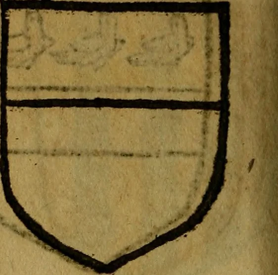 An illustration from Le jardin d'armoiries : contenant les armes de plusieurs nobles royaumes & maisons de Germanie Inferieure: oeuvre autant nouveau, que proufitable à tous amateurs du noble exercice d'armes. Den boomagert der wapenen, inhoudende wapenen van vele edele huysen van dese Nederlanden, en andere onliggende .., 1567, leaf 309