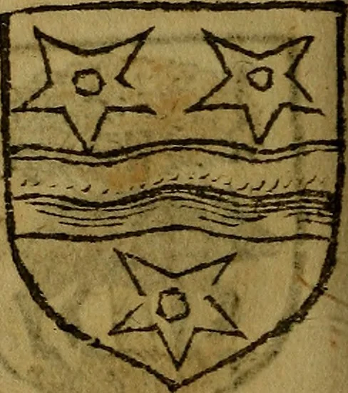 An illustration from Le jardin d'armoiries : contenant les armes de plusieurs nobles royaumes & maisons de Germanie Inferieure: oeuvre autant nouveau, que proufitable à tous amateurs du noble exercice d'armes. Den boomagert der wapenen, inhoudende wapenen van vele edele huysen van dese Nederlanden, en andere onliggende .., 1567, leaf 311