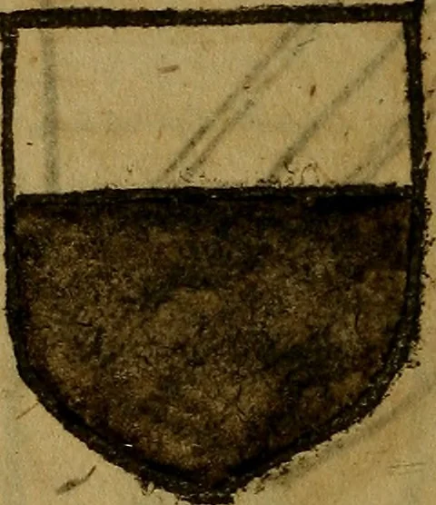 An illustration from Le jardin d'armoiries : contenant les armes de plusieurs nobles royaumes & maisons de Germanie Inferieure: oeuvre autant nouveau, que proufitable à tous amateurs du noble exercice d'armes. Den boomagert der wapenen, inhoudende wapenen van vele edele huysen van dese Nederlanden, en andere onliggende .., 1567, leaf 331