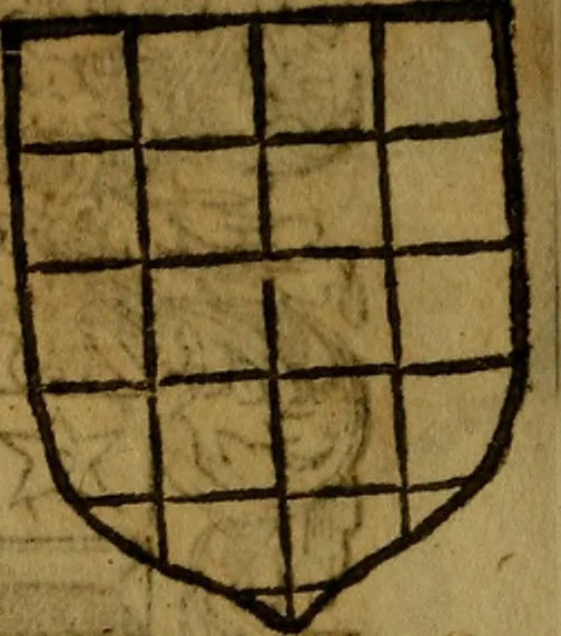 An illustration from Le jardin d'armoiries : contenant les armes de plusieurs nobles royaumes & maisons de Germanie Inferieure: oeuvre autant nouveau, que proufitable à tous amateurs du noble exercice d'armes. Den boomagert der wapenen, inhoudende wapenen van vele edele huysen van dese Nederlanden, en andere onliggende .., 1567, leaf 337