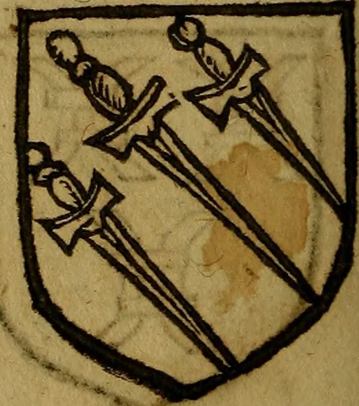 An illustration from Le jardin d'armoiries : contenant les armes de plusieurs nobles royaumes & maisons de Germanie Inferieure: oeuvre autant nouveau, que proufitable à tous amateurs du noble exercice d'armes. Den boomagert der wapenen, inhoudende wapenen van vele edele huysen van dese Nederlanden, en andere onliggende .., 1567, leaf 359
