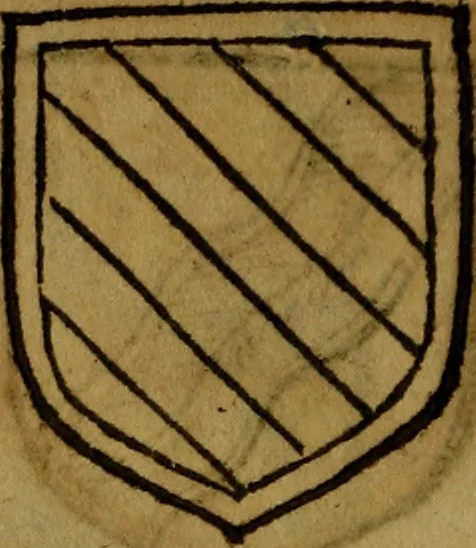 An illustration from Le jardin d'armoiries : contenant les armes de plusieurs nobles royaumes & maisons de Germanie Inferieure: oeuvre autant nouveau, que proufitable à tous amateurs du noble exercice d'armes. Den boomagert der wapenen, inhoudende wapenen van vele edele huysen van dese Nederlanden, en andere onliggende .., 1567, leaf 363