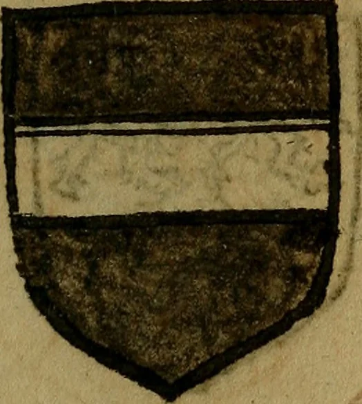 An illustration from Le jardin d'armoiries : contenant les armes de plusieurs nobles royaumes & maisons de Germanie Inferieure: oeuvre autant nouveau, que proufitable à tous amateurs du noble exercice d'armes. Den boomagert der wapenen, inhoudende wapenen van vele edele huysen van dese Nederlanden, en andere onliggende .., 1567, leaf 368