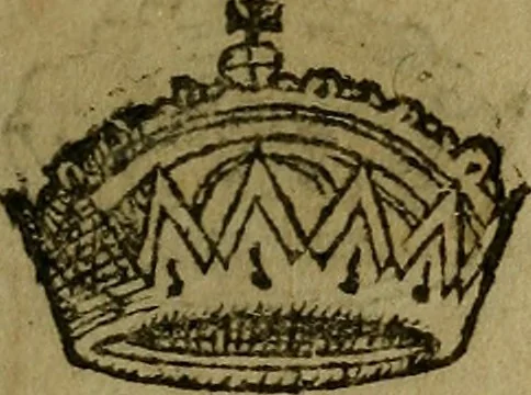 An illustration from Le jardin d'armoiries : contenant les armes de plusieurs nobles royaumes & maisons de Germanie Inferieure: oeuvre autant nouveau, que proufitable à tous amateurs du noble exercice d'armes. Den boomagert der wapenen, inhoudende wapenen van vele edele huysen van dese Nederlanden, en andere onliggende .., 1567, leaf 48
