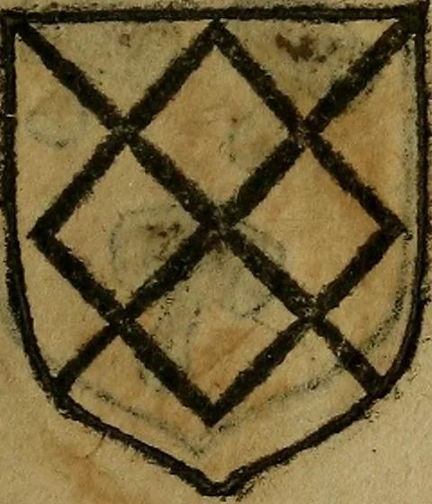 An illustration from Le jardin d'armoiries : contenant les armes de plusieurs nobles royaumes & maisons de Germanie Inferieure: oeuvre autant nouveau, que proufitable à tous amateurs du noble exercice d'armes. Den boomagert der wapenen, inhoudende wapenen van vele edele huysen van dese Nederlanden, en andere onliggende .., 1567, leaf 72