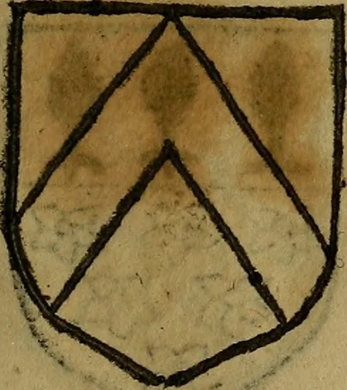 An illustration from Le jardin d'armoiries : contenant les armes de plusieurs nobles royaumes & maisons de Germanie Inferieure: oeuvre autant nouveau, que proufitable à tous amateurs du noble exercice d'armes. Den boomagert der wapenen, inhoudende wapenen van vele edele huysen van dese Nederlanden, en andere onliggende .., 1567, leaf 74