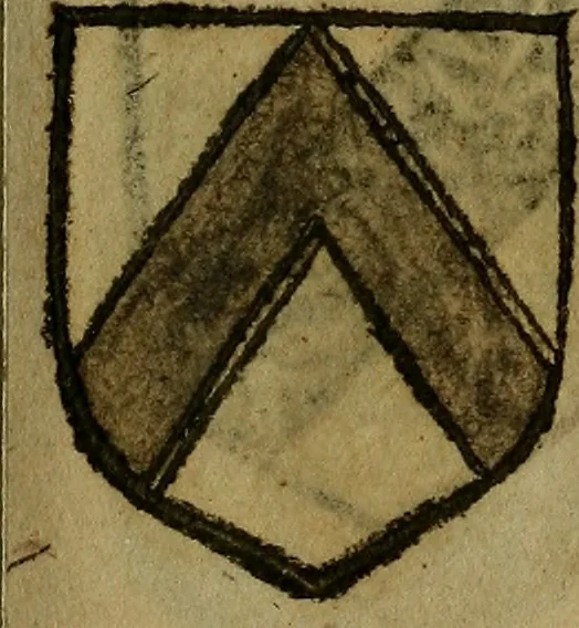 An illustration from Le jardin d'armoiries : contenant les armes de plusieurs nobles royaumes & maisons de Germanie Inferieure: oeuvre autant nouveau, que proufitable à tous amateurs du noble exercice d'armes. Den boomagert der wapenen, inhoudende wapenen van vele edele huysen van dese Nederlanden, en andere onliggende .., 1567, leaf 92