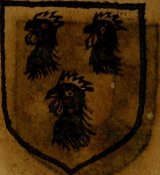 An illustration from Le jardin d'armoiries : contenant les armes de plusieurs nobles royaumes & maisons de Germanie Inferieure: oeuvre autant nouveau, que proufitable à tous amateurs du noble exercice d'armes. Den boomagert der wapenen, inhoudende wapenen van vele edele huysen van dese Nederlanden, en andere onliggende .., 1567, leaf 93