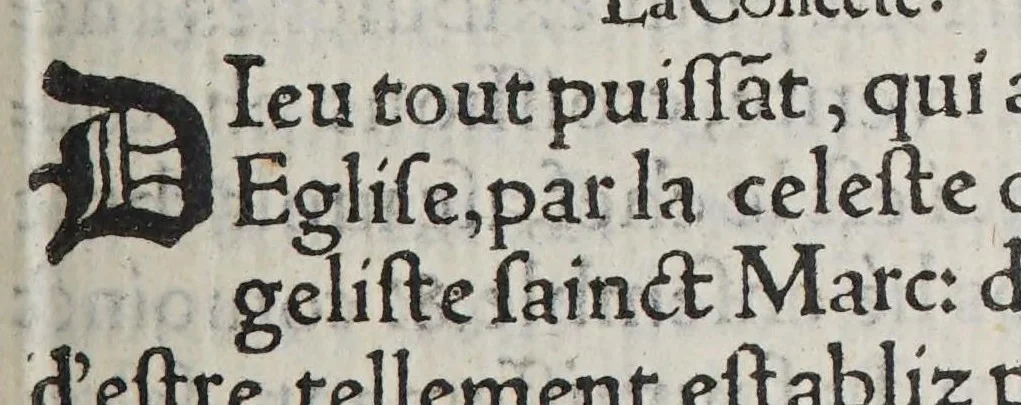 An illustration from Le liure des prieres communes, de l'administration des sacremens & autres ceremonies en l'Eglise d'Angelterre., 1553, leaf 283