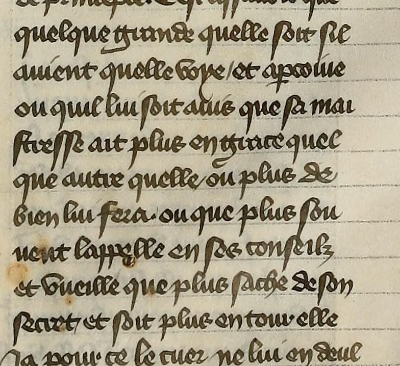 An illustration from Le livre des trois vertus, leaf 126