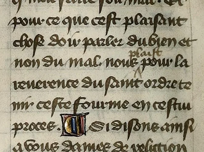 An illustration from Le livre des trois vertus, leaf 152