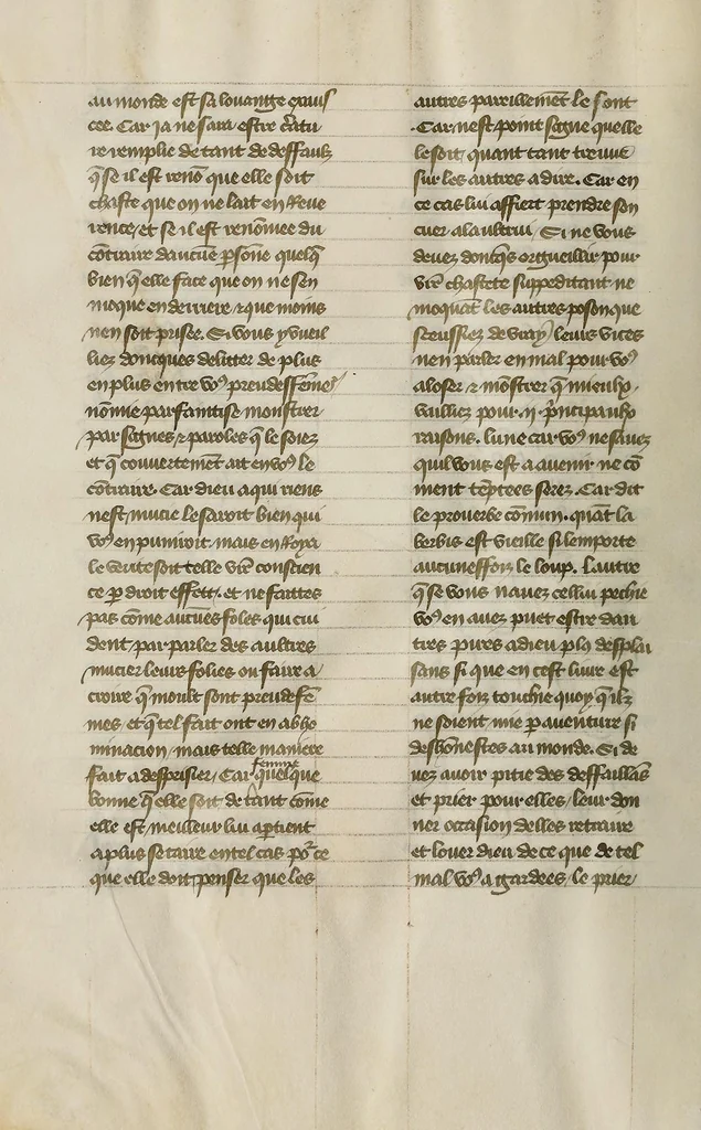 An illustration from Le livre des trois vertus, leaf 198