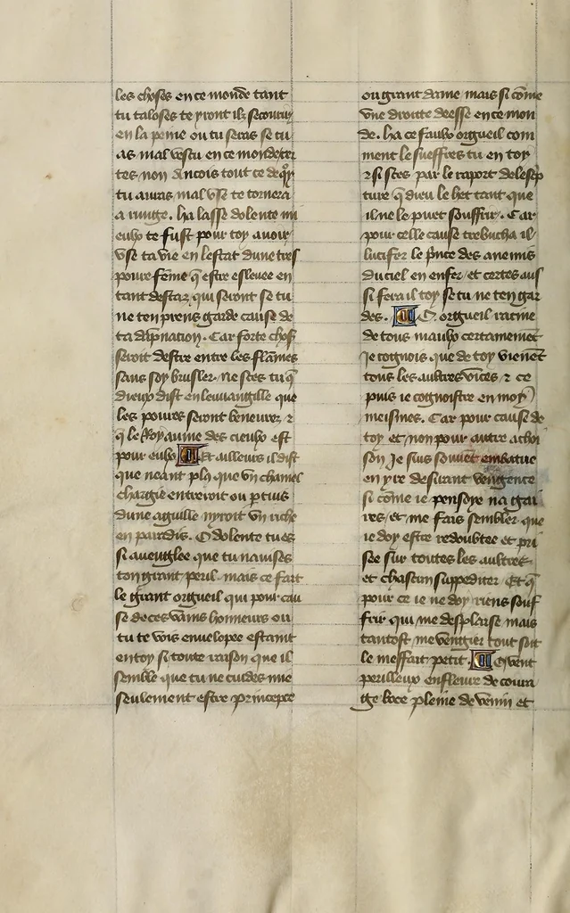 An illustration from Le livre des trois vertus, leaf 22