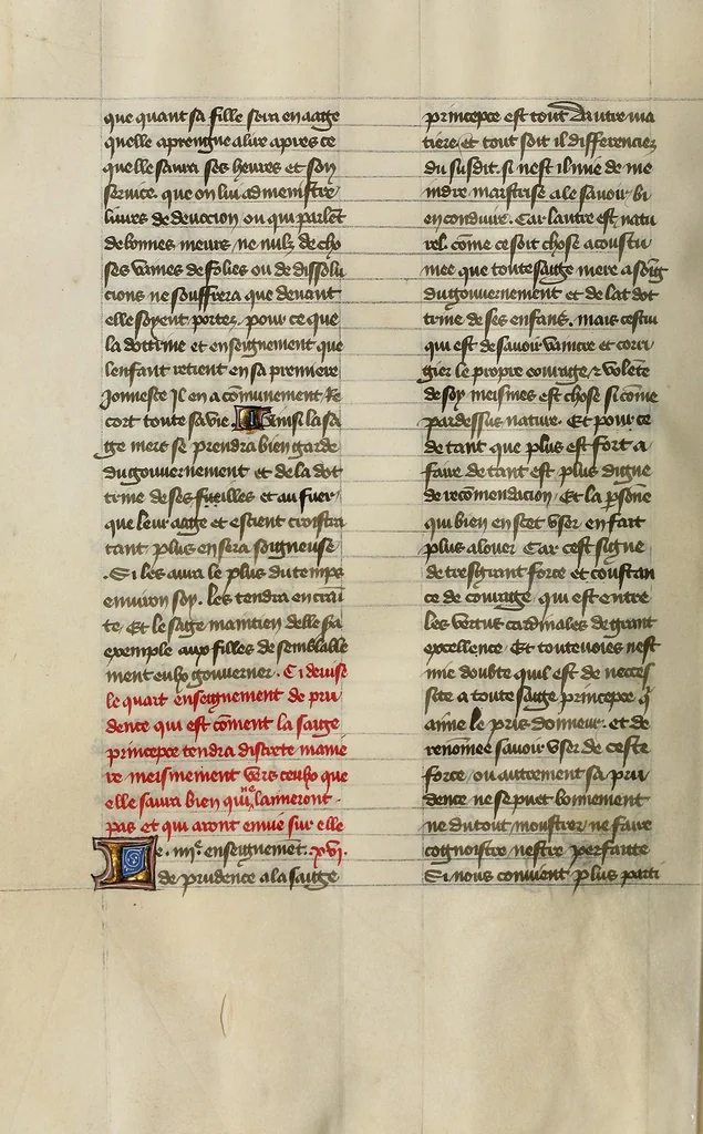 An illustration from Le livre des trois vertus, leaf 62