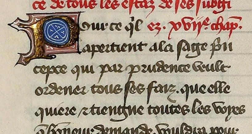 An illustration from Le livre des trois vertus, leaf 66