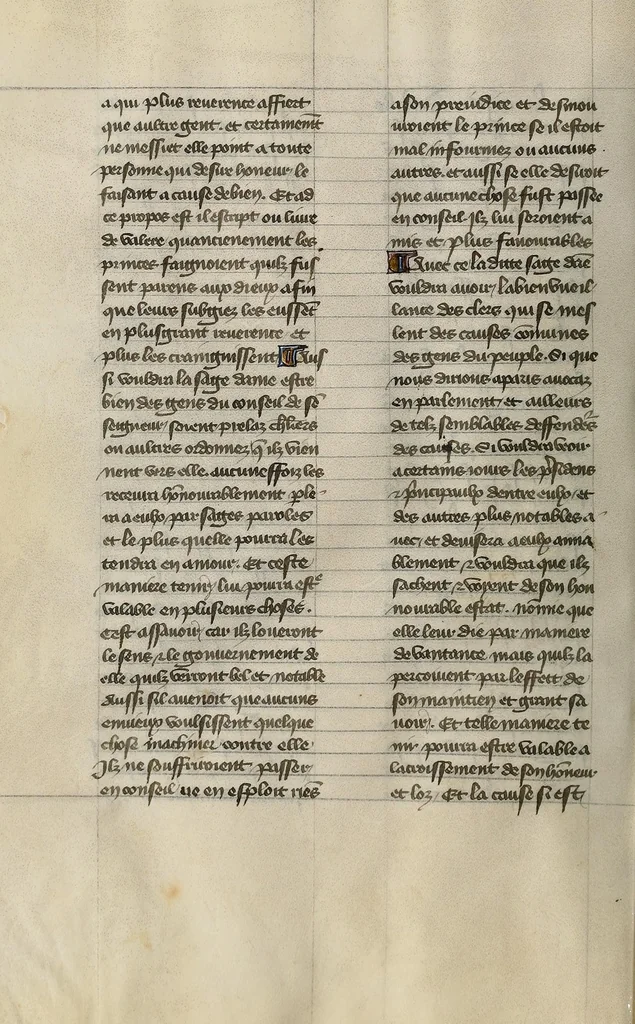 An illustration from Le livre des trois vertus, leaf 68