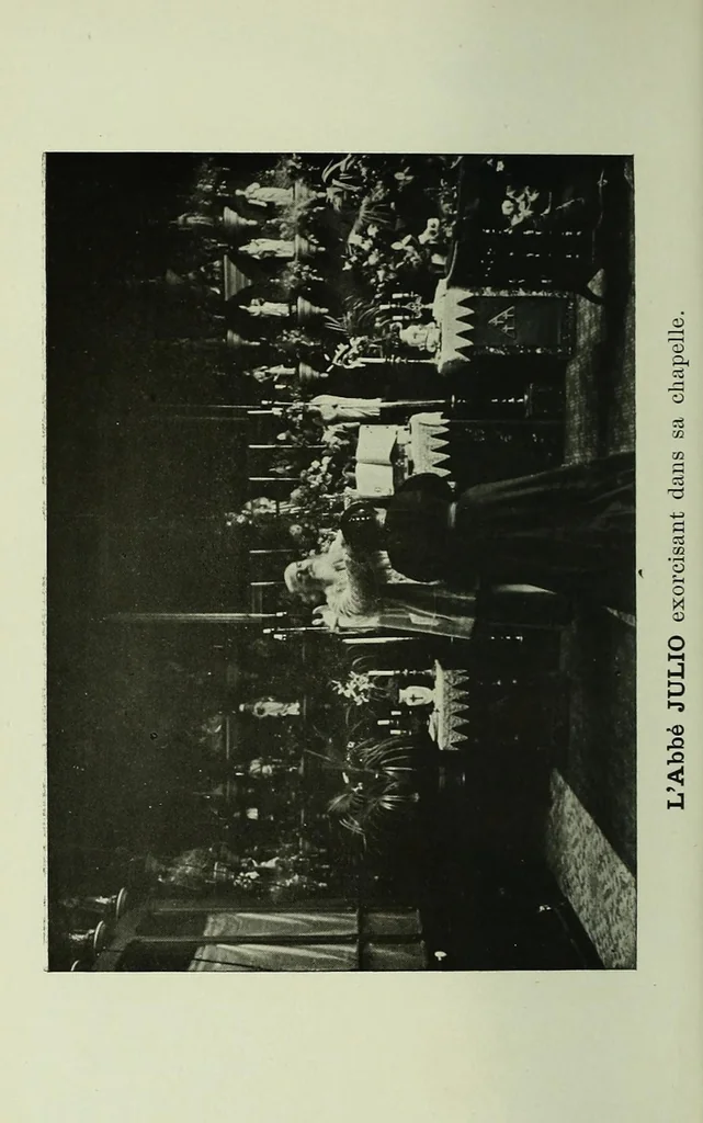 An illustration from Le Livre secret des grands exorcismes et be?ne?dictions ;, 1908, leaf 112
