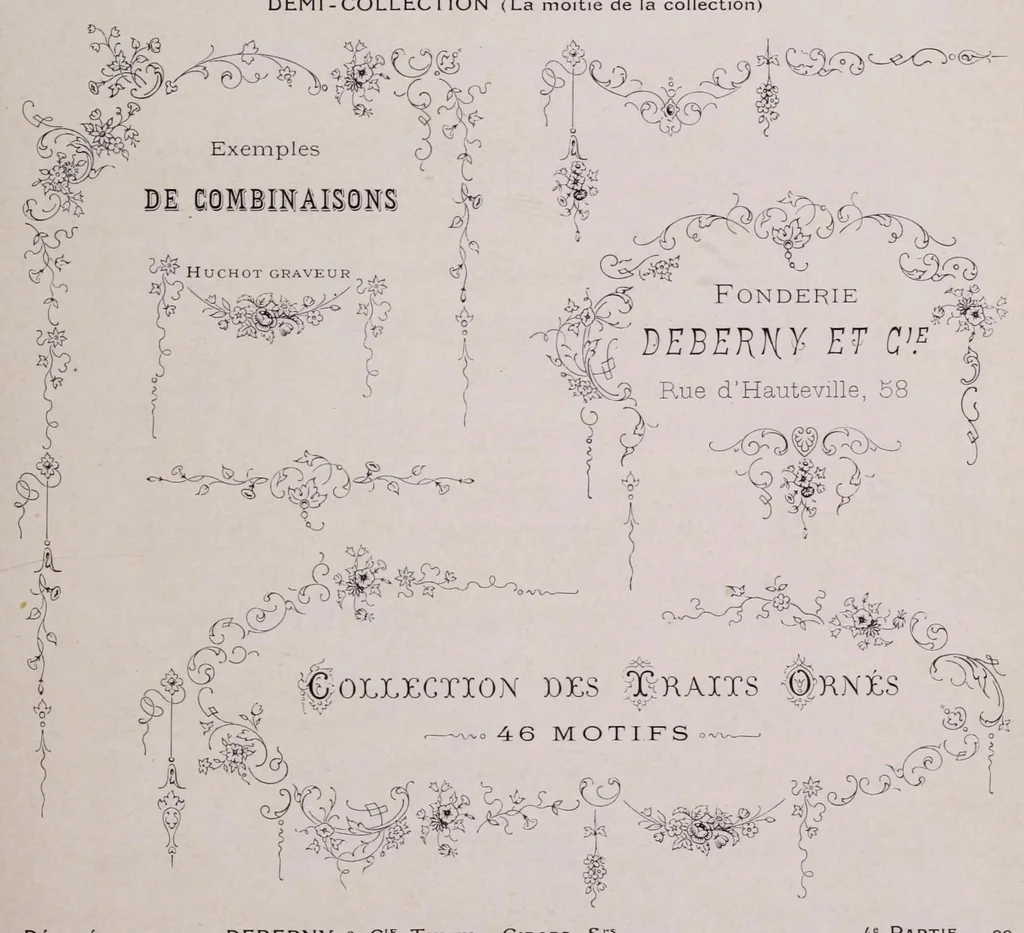 An illustration from Le livret typographique; spécimen de caractères, 1886, leaf 579
