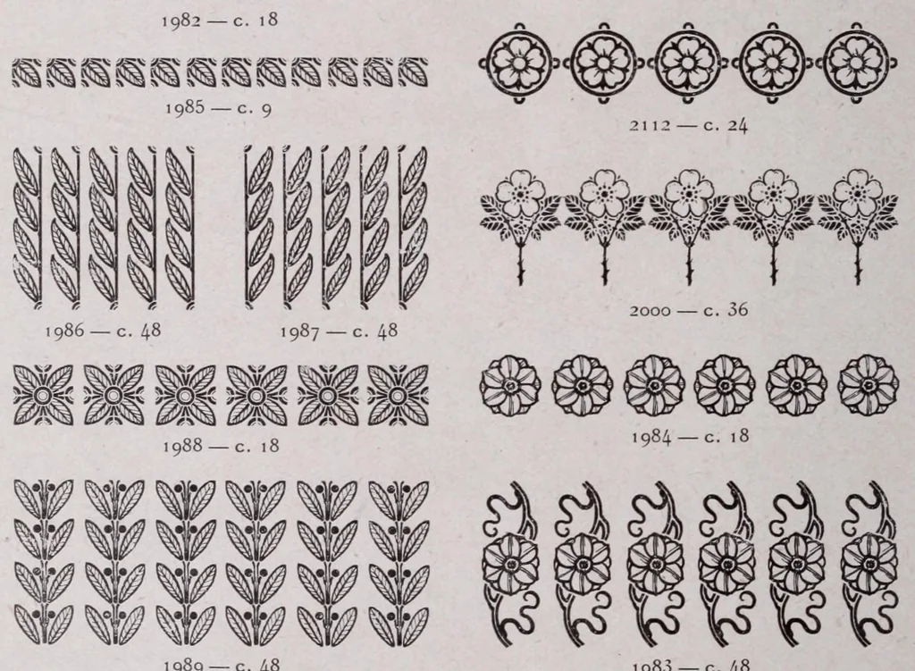 An illustration from Le livret typographique; spécimen de caractères, 1886, leaf 610