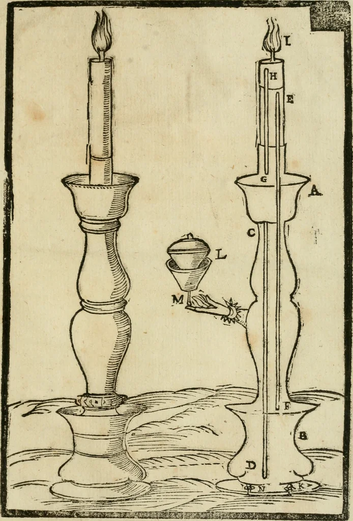 An illustration from Le machine : volume nuouo et di molto artificio da fare effetti marauigliosi tanto spiritali quanto di animale operatione arichito di bellissime figure conle dichiarationi a ciascuna di esse in lingua uolgare et latina, 1629, leaf 164