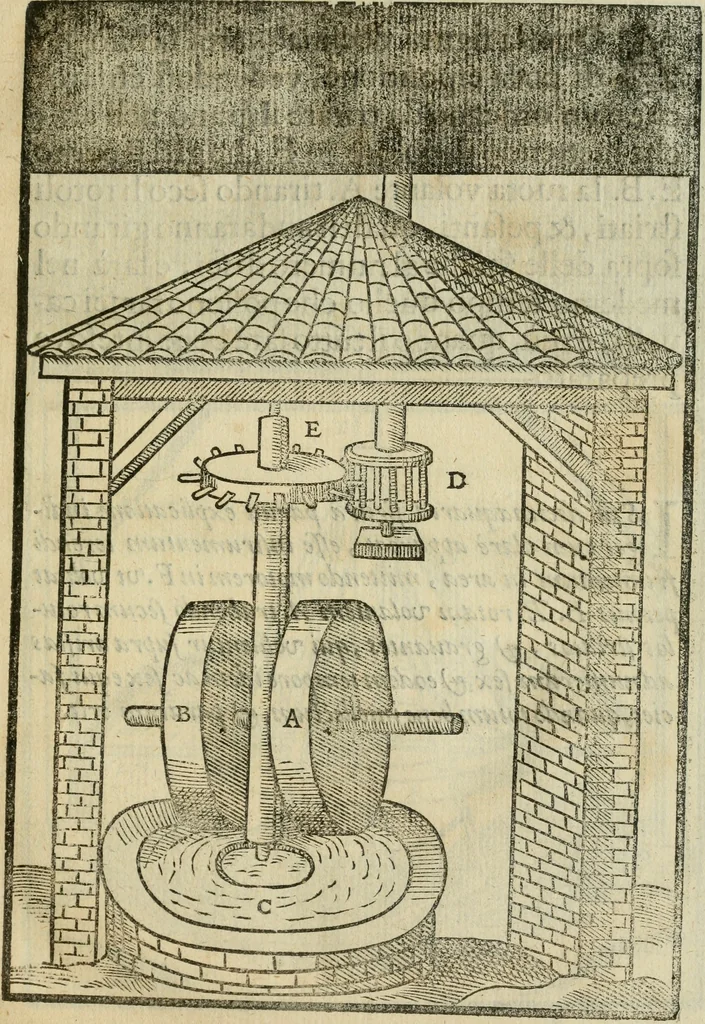 An illustration from Le machine : volume nuouo et di molto artificio da fare effetti marauigliosi tanto spiritali quanto di animale operatione arichito di bellissime figure conle dichiarationi a ciascuna di esse in lingua uolgare et latina, 1629, leaf 36