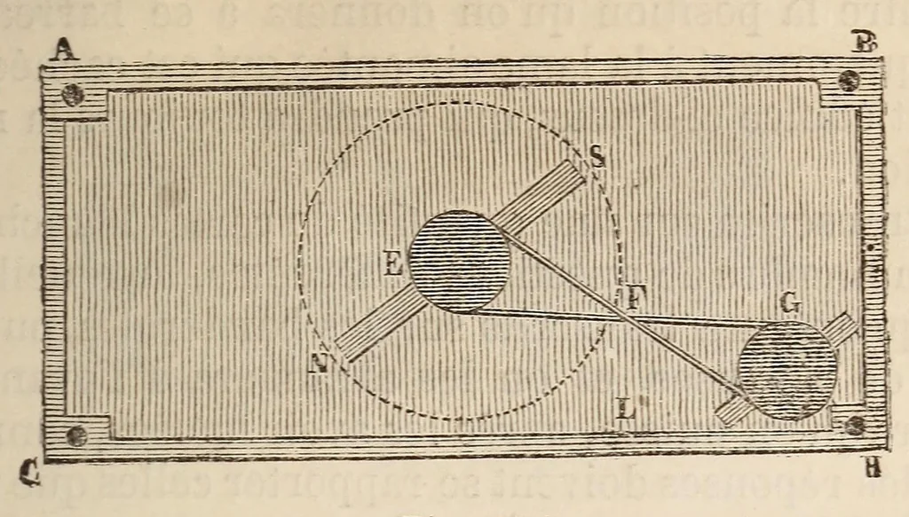 An illustration from Le magicien des salons, ou, Le diable couleur de rose : recueil nouveau de tours d'escamotage, de physique amusante, de chimie récréative, de tours de cartes, magie blanche, etc., etc., 1873, leaf 207