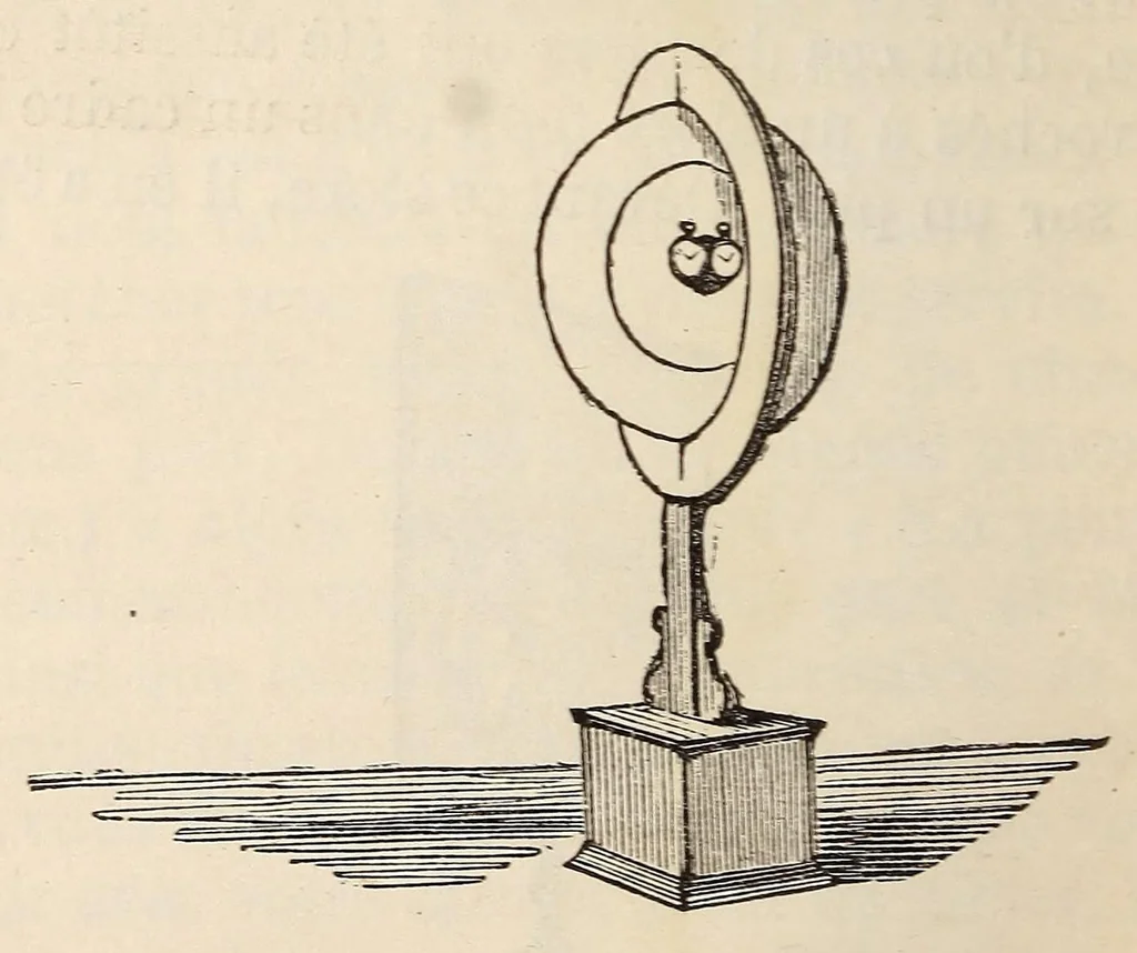 An illustration from Le magicien des salons, ou, Le diable couleur de rose : recueil nouveau de tours d'escamotage, de physique amusante, de chimie récréative, de tours de cartes, magie blanche, etc., etc., 1873, leaf 358