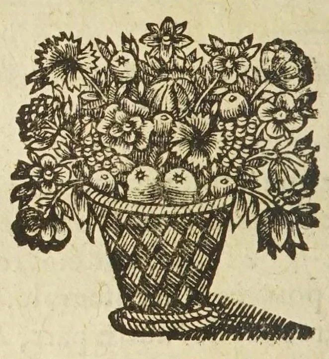 An illustration from Le maistre d'hostel : qui apprend l'ordre de bien seruir sur table & d'y ranger les seruices : ensemble le sommelier, qui enseigne la maniere de bien plier le linge en plusieurs figures : et à faire toutes sortes de confitures, tant seiches que liquides : comme aussi toutes sortes de dragées, & autres gentillesses fort vtiles à tout le monde : auec vne table alphabetique des matieres qui sont traittées dans ce liure, 1659, leaf 44